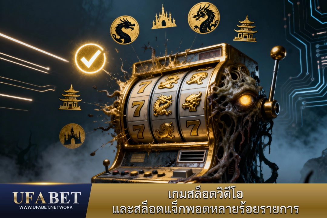 เกมสล็อตวิดีโอและสล็อตแจ็กพอตหลายร้อยรายการ