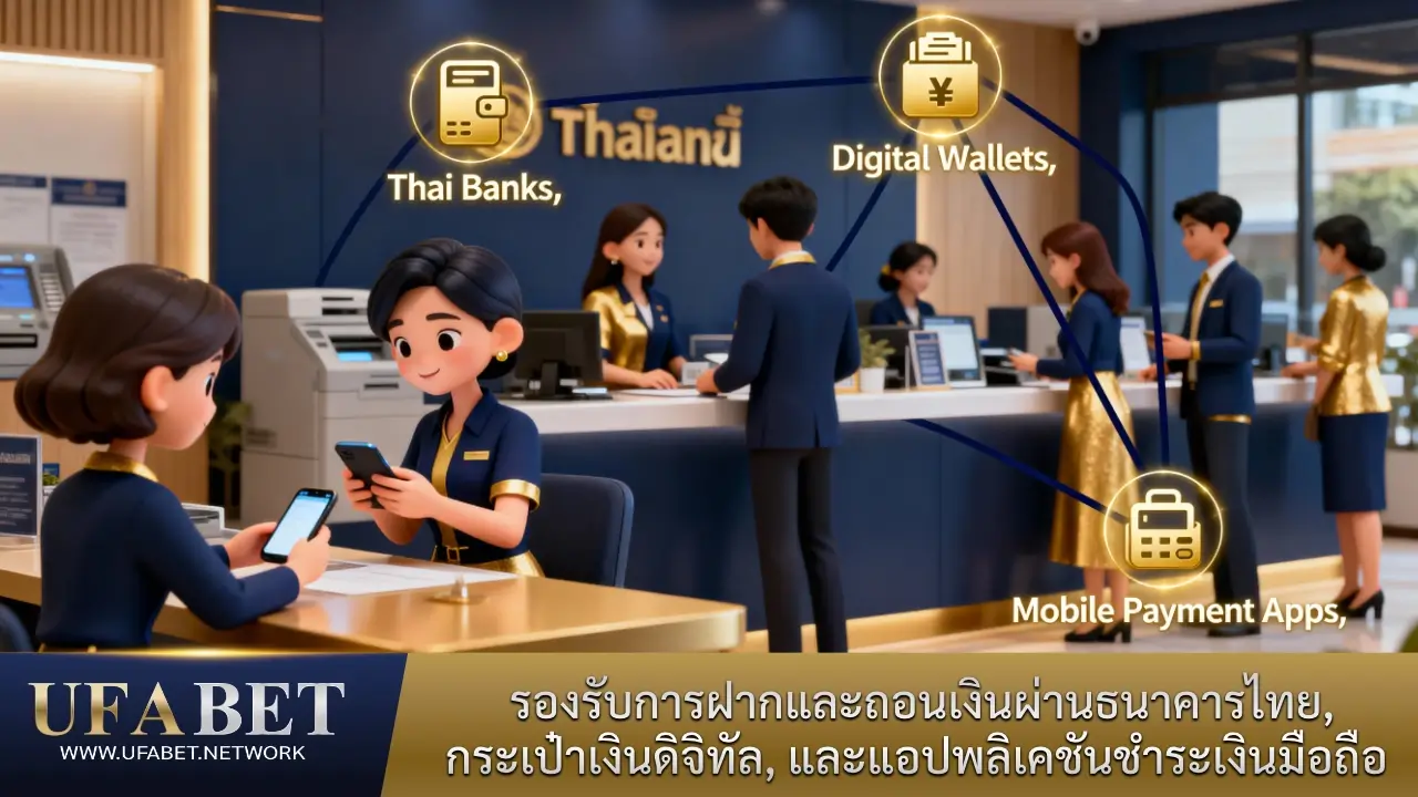 UFABET รองรับการฝากและถอนเงินผ่านธนาคารไทย